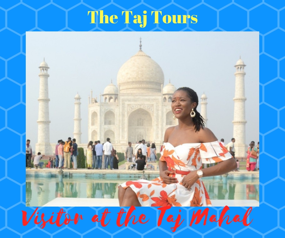 Miss Universe Great Britain 2018 visited Taj Mahal